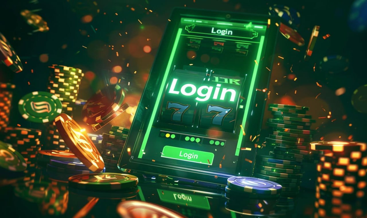xin77 login app login screen showing password field and two-factor authentication toggle